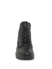 Gabor Wide Fit Dando Black Leather Ankle Black Boots - Image 4 of 5