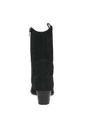 Gabor Wide Fit Kirsten Black Suede Cowboy Style Black Boots - Image 5 of 5