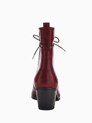 Gabor Burgundy Easton Leather Ankle Boots - Image 5 of 5