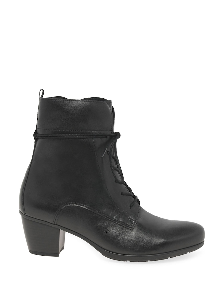 Gabor Burgundy Easton Leather Ankle Boots - Image 1 of 5