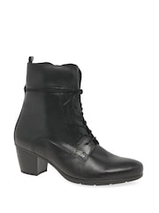 Gabor Burgundy Easton Leather Ankle Boots - Image 3 of 5