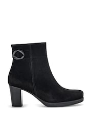 Gabor Wide Fit Dove Reh Suede Ankle Boots - Image 1 of 5