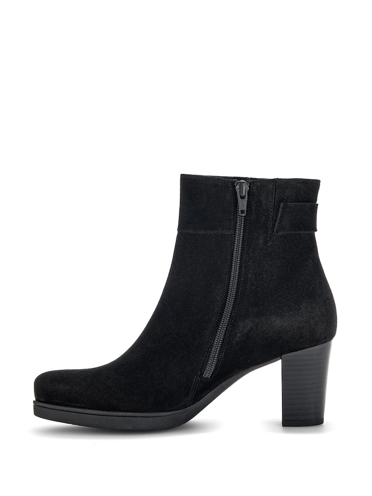 Gabor Wide Fit Dove Reh Suede Ankle Boots - Image 2 of 5