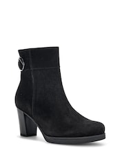 Gabor Wide Fit Dove Reh Suede Ankle Boots - Image 3 of 5