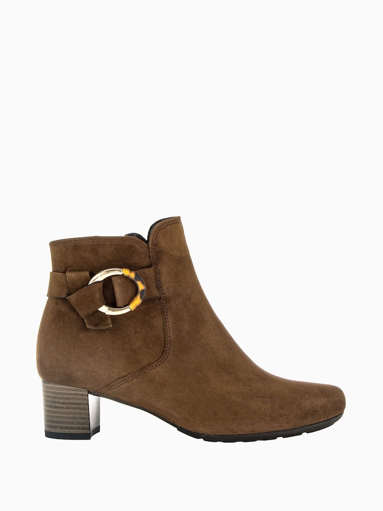 Gabor Wide Fit Hemp Reh Suede Ankle Brown Boots - Image 1 of 5 Gabor Wide Fit Hemp Reh Suede Ankle Brown Boots - Image 1 of 5