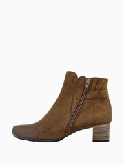 Gabor Wide Fit Hemp Reh Suede Ankle Brown Boots - Image 2 of 5