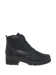 Gabor Wide Fit Zumba Black Leather Ankle Black Boots - Image 1 of 5