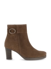 Gabor Wide Fit Dove Reh Suede Ankle Boots - Image 1 of 5