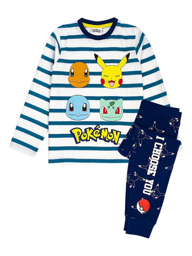 Blau - Vanilla Underground Kinder-Pokemon-Pyjama-Set mit langer hose - Bild 1 von 5 Blau - Vanilla Underground Kinder-Pokemon-Pyjama-Set mit langer hose - Bild 1 von 5