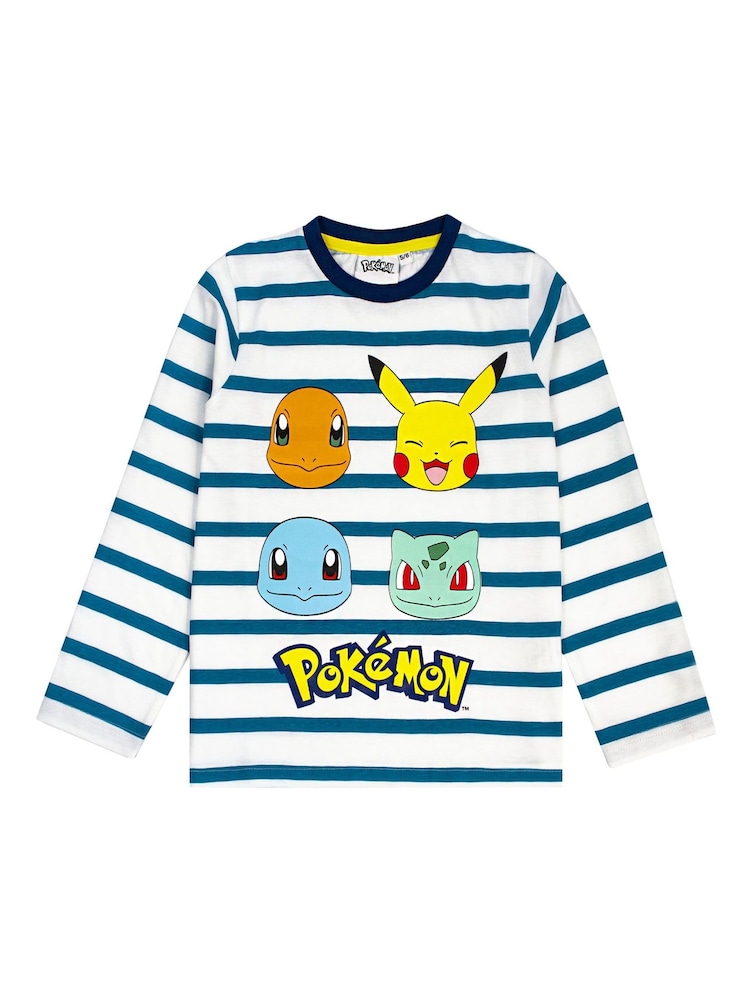 Vanilla Underground Blue Kids Pokemon Long Leg Pyjamas Set - Image 2 of 5