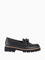 Gabor Squeeze Black Loafers - Image 1 of 5