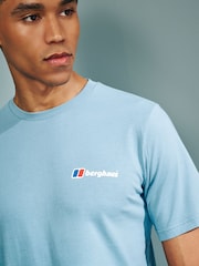 Berghaus Blue Organic Classic Logo 100% Cotton T-Shirt - Image 4 of 6