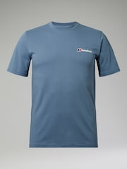 Berghaus Blue Organic Classic Logo 100% Cotton T-Shirt - Image 5 of 6