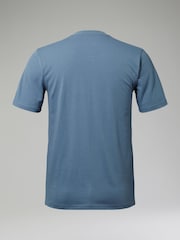 Berghaus Blue Organic Classic Logo 100% Cotton T-Shirt - Image 6 of 6