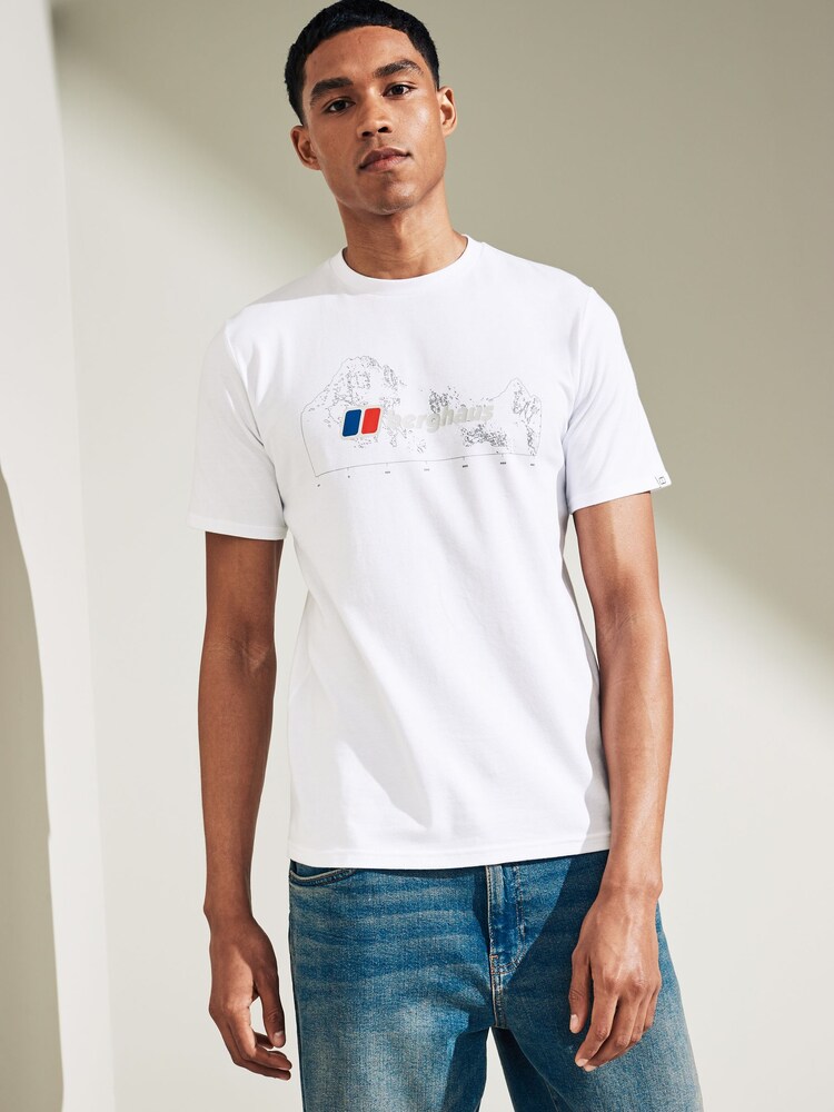 Berghaus White Mountain Width 100% Cotton Short Sleeve T-Shirt - Image 1 of 4