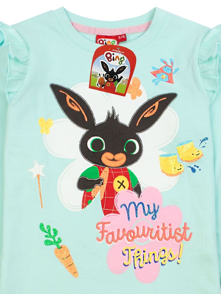 Vanilla Underground Green Bing Bunny Long Leg 100% Cotton Pyjamas - Image 5 of 6