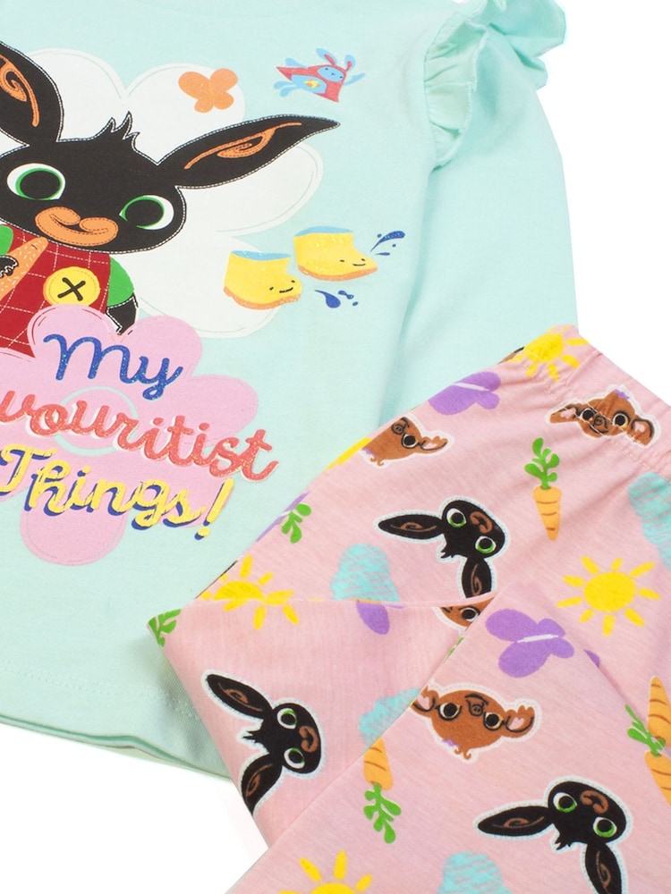 Vanilla Underground Green Bing Bunny Long Leg 100% Cotton Pyjamas - Image 6 of 6