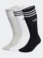 adidas Originals White Solid Crew Socks 3 Pack - Image 1 of 4