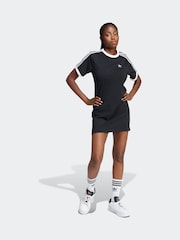 adidas Originals Black 3-Stripes Raglan Dress - Image 1 of 7