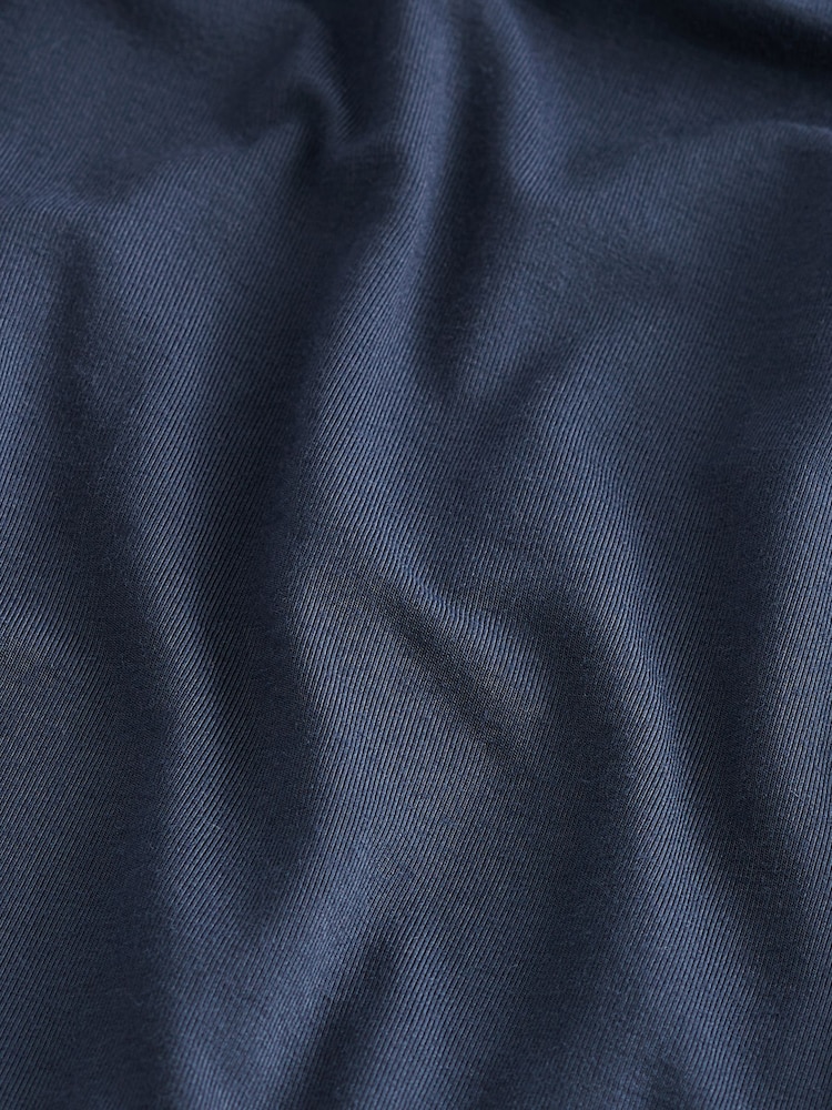 Navy Jersey Wide Leg V-Neck Sleeveless Jumpsuit - Image 7 of 7