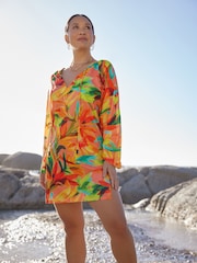 Myleene Klass Pink/Green Cover-Up Kaftan - Image 1 of 10