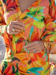 Myleene Klass Pink/Green Cover-Up Kaftan - Image 7 of 10