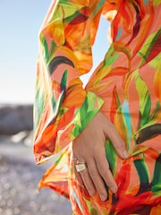 Myleene Klass Pink/Green Cover-Up Kaftan - Image 8 of 10