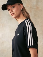 adidas originals Black 3 Stripe T-Shirt - Image 5 of 5
