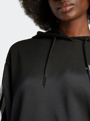 adidas Originals Black Oversized Adicolour 3-Stripes Hoodie - Image 5 of 7
