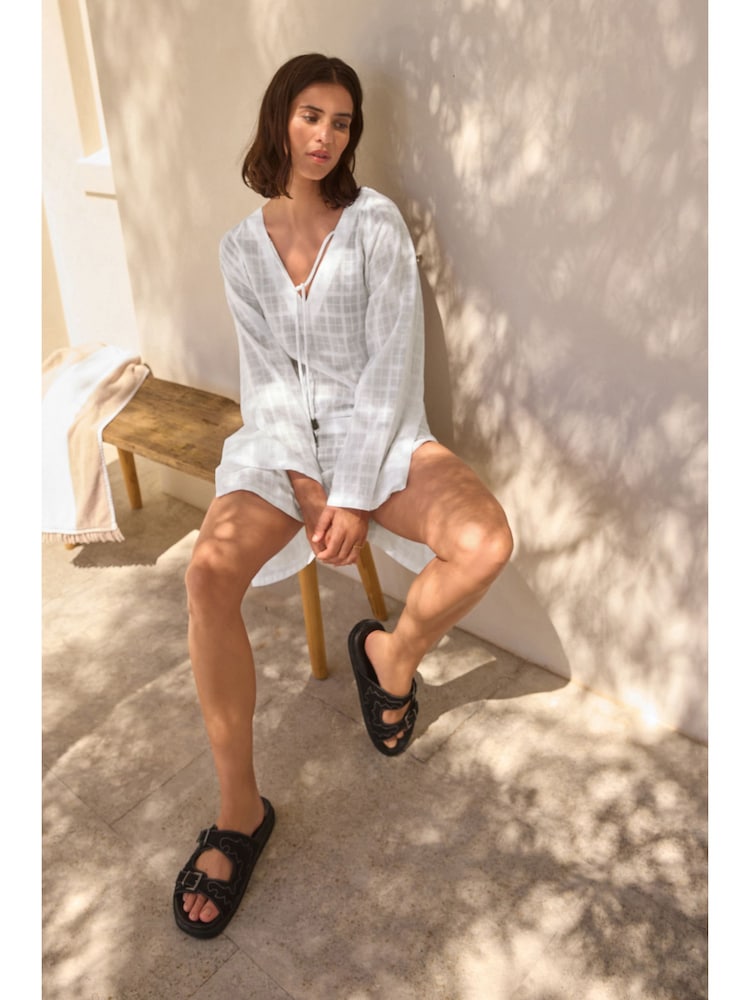 White Cover-Up Kaftan - Image 3 of 7