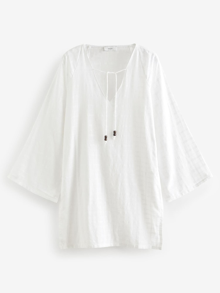 White Cover-Up Kaftan - Image 6 of 7
