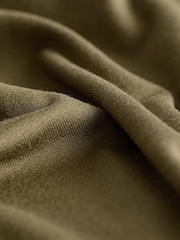 Khaki Green Jersey Crochet Detail Jersey Wide Leg Jumpsuit - Image 7 of 7