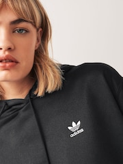 adidas Originals Black Trefoil Oversized Hoodie - Image 4 of 5