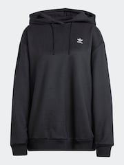 adidas Originals Black Trefoil Oversized Hoodie - Image 5 of 5