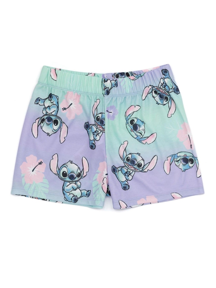 Vanilla Underground Purple Girls Disney Lilo & Stitch Pyjamas 2 Pack - Image 5 of 5