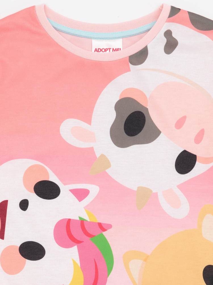 Vanilla Underground Pink Adopt Me Girls Licensing Short Pyjamas - Image 5 of 5