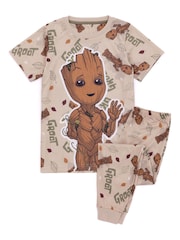 Vanilla Underground Brown Kids Pokemon Long Leg Pyjamas Set - Image 1 of 5