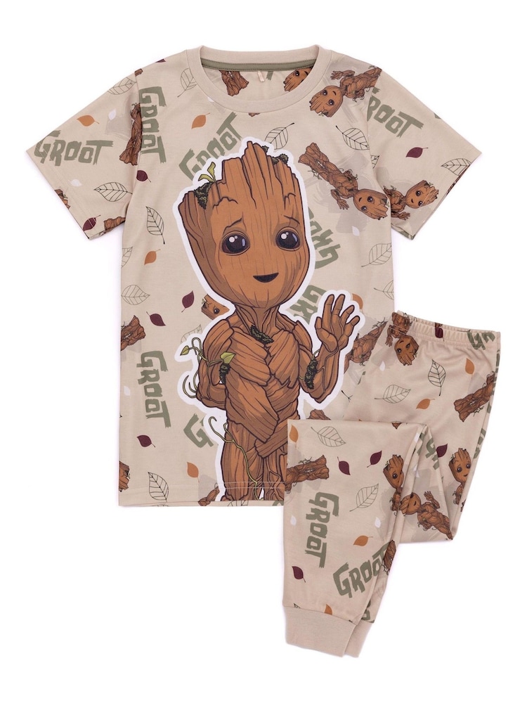 Vanilla Underground Brown Kids Pokemon Long Leg Pyjamas Set - Image 1 of 5