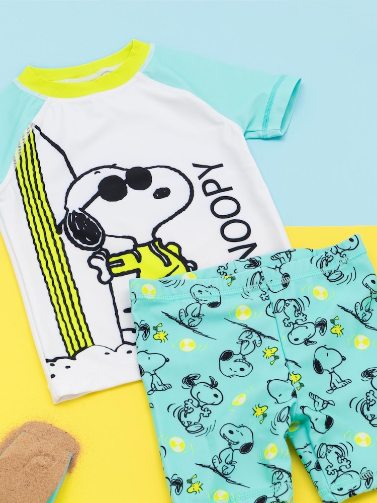Vanilla Underground Blue Snoopy 2 Piece Swim Set - Image 5 of 5