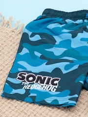 Vanilla Underground Blue Boys Sonic The Hedgehog Licencing Swim Shorts - Image 4 of 6
