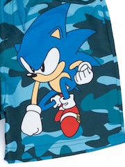 Vanilla Underground Blue Boys Sonic The Hedgehog Licencing Swim Shorts - Image 6 of 6