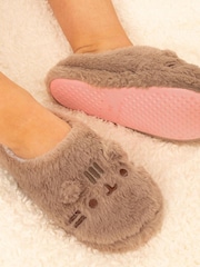 Vanilla Underground Brown Pusheen Adult Winter Slippers - Image 1 of 5