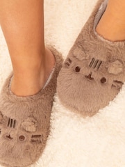 Vanilla Underground Brown Pusheen Adult Winter Slippers - Image 2 of 5
