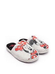 Серая Minnie Mouse™ - Женские зимние тапочки-мулы Vanilla Underground - Изображение 1 из 5