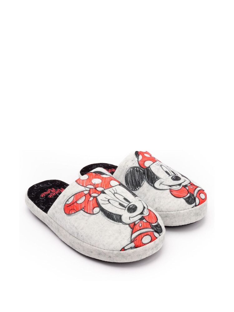 Серая Minnie Mouse™ - Женские зимние тапочки-мулы Vanilla Underground - Изображение 1 из 5