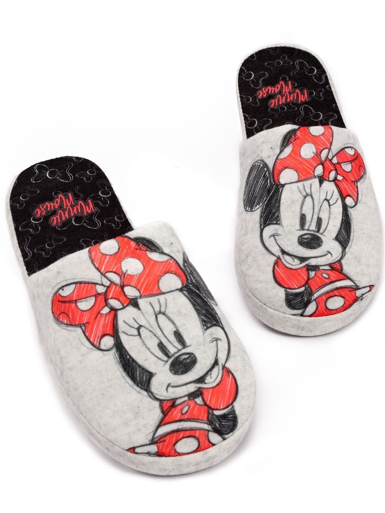 Серая Minnie Mouse™ - Женские зимние тапочки-мулы Vanilla Underground - Изображение 2 из 5