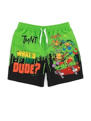 Vanilla Underground Green Boys Teenage Mutant Ninja Turtles Licencing Swim Shorts - Image 1 of 5