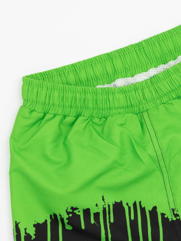 Vanilla Underground Green Boys Teenage Mutant Ninja Turtles Licencing Swim Shorts - Image 5 of 5
