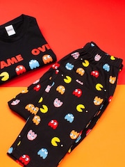 Vanilla Underground Black Pacman Mens Marvel Avengers Long Leg 100% Cotton Pyjamas Set - Image 4 of 4