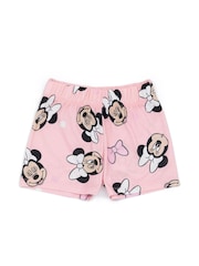 Vanilla Underground Pink Girls Disney Minnie Mouse Short Button Up Pyjamas - Image 3 of 5
